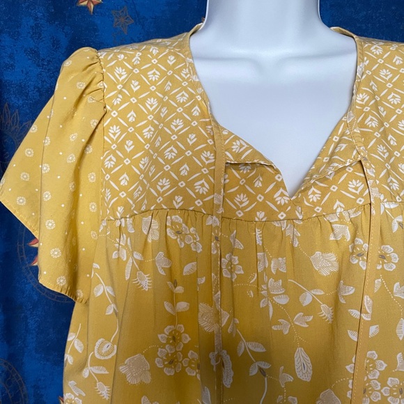 Dalia flowy peasant top - Picture 2 of 7